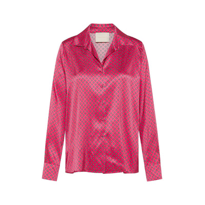 Women's shirt with contrasting pattern
