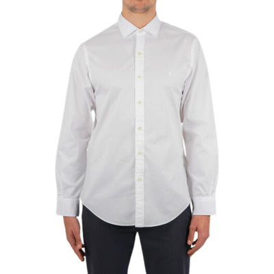 Camicia bianca da uomo Polo Ralph Lauren, indossata