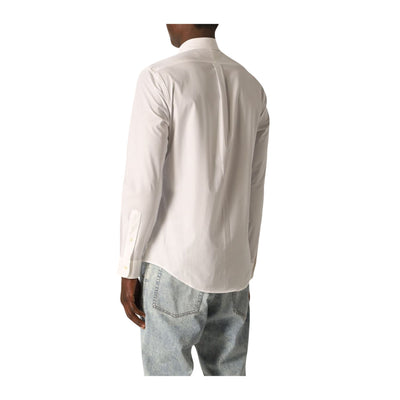 Camicia Uomo Bianca realizzata in morbido cotone tinta unita