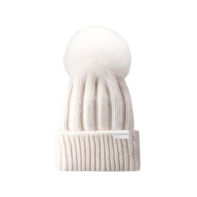 Cappello Bambina in lana con lavorazione a coste