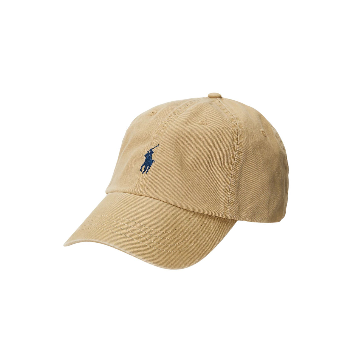 Cappello modello baseball con cavallino ricamato in contrasto colore