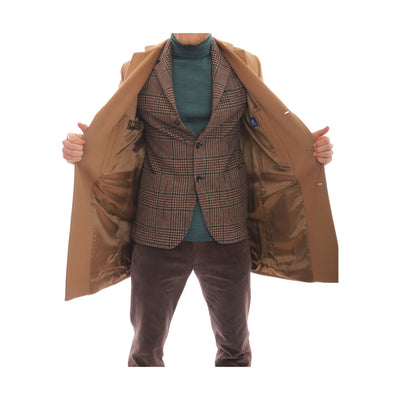 Cappotto Uomo in pura lana con spacco posteriore