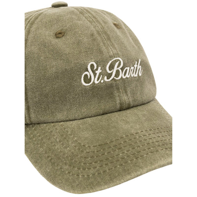 Cappello Uomo Davis in denim verde militare