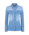 Camicia Slim da Donna in denim stretch