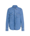 Camicia Donna in denim, con bottoni a pressione