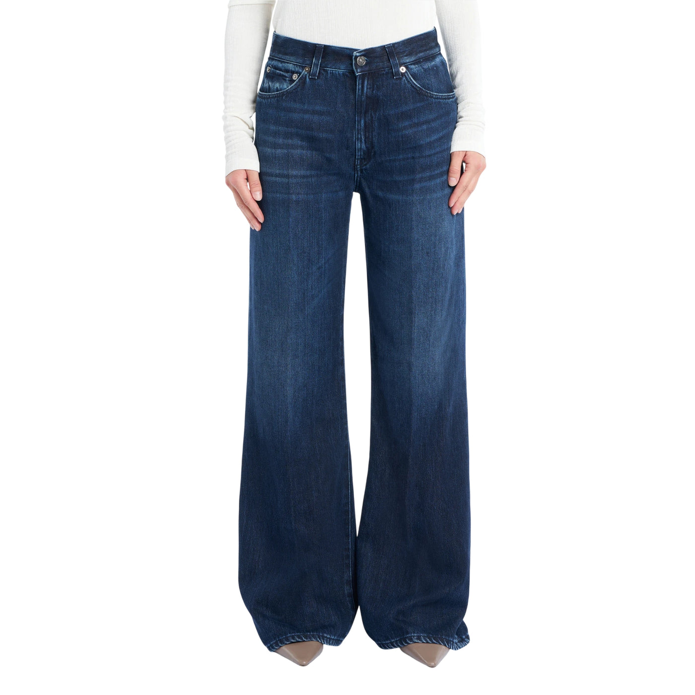 Jeans Donna Amber con vita regolare e cinque tasche