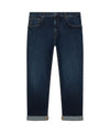 Jeans Uomo 5 tasche con risvolto al fondo