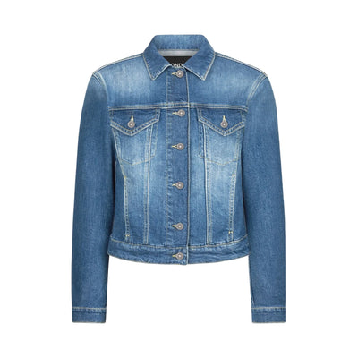 Giubbino Slim da Donna in denim stretch