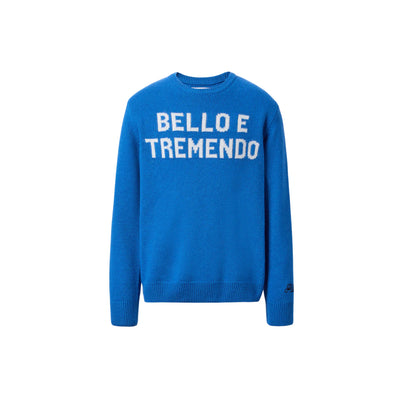 Maglione Bambino Douglas con jacquard "Bello e Tremendo"