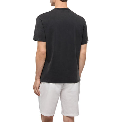 T-shirt Uomo Doverl grigio scuro con ricamo modello retro