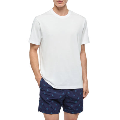 T-shirt Uomo Doverl bianco con ricamo modello frontale