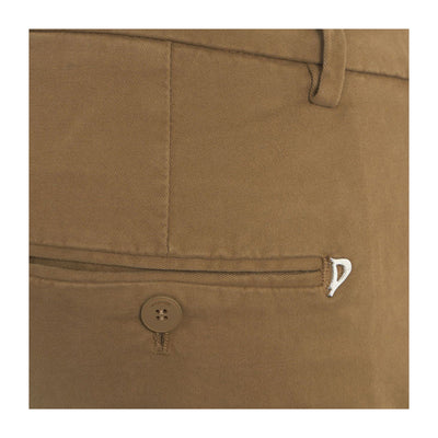 Pantalone Donna, modello chino Beige, con tasche a filo