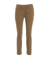 Pantalone Donna, modello chino Beige, con tasche a filo