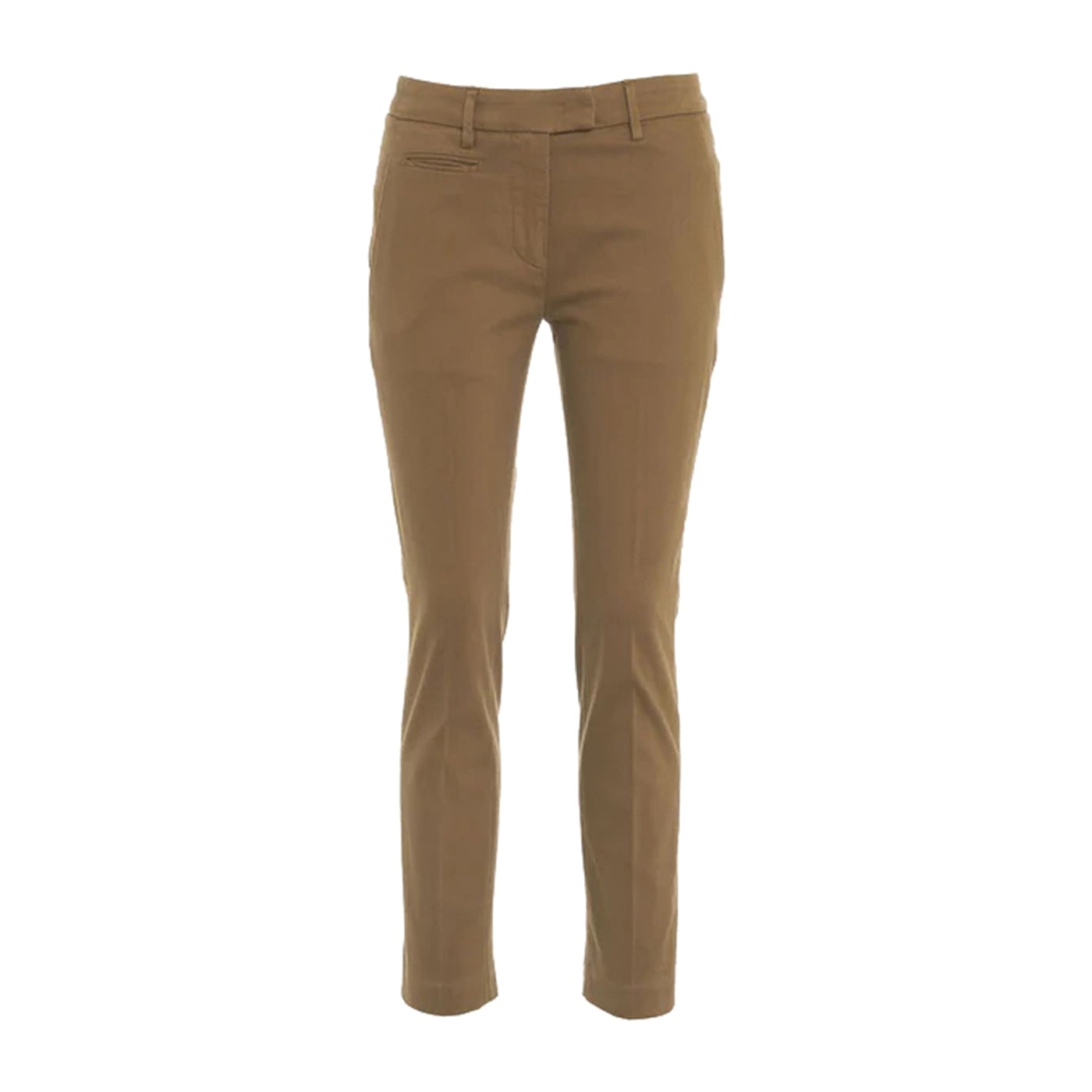 Pantalone Donna, modello chino Beige, con tasche a filo