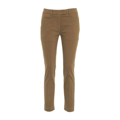 Pantalone Donna, modello chino Beige, con tasche a filo