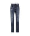 Jeans Donna a vita alta, con cinque tasche, dal fit slim