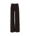 Pantalone Donna in velluto, cinque tasche, a vita alta 