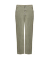 Pantalone Donna Nima Verde, con bottoni frontali 