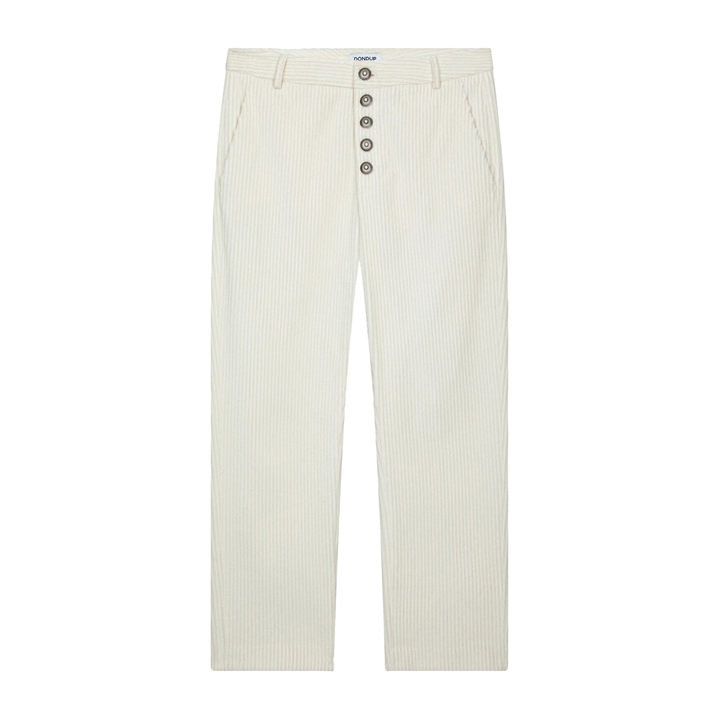 Pantalone Donna Bianco in velluto