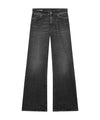 Jeans Donna, modello flare, dal lavaggio Nero