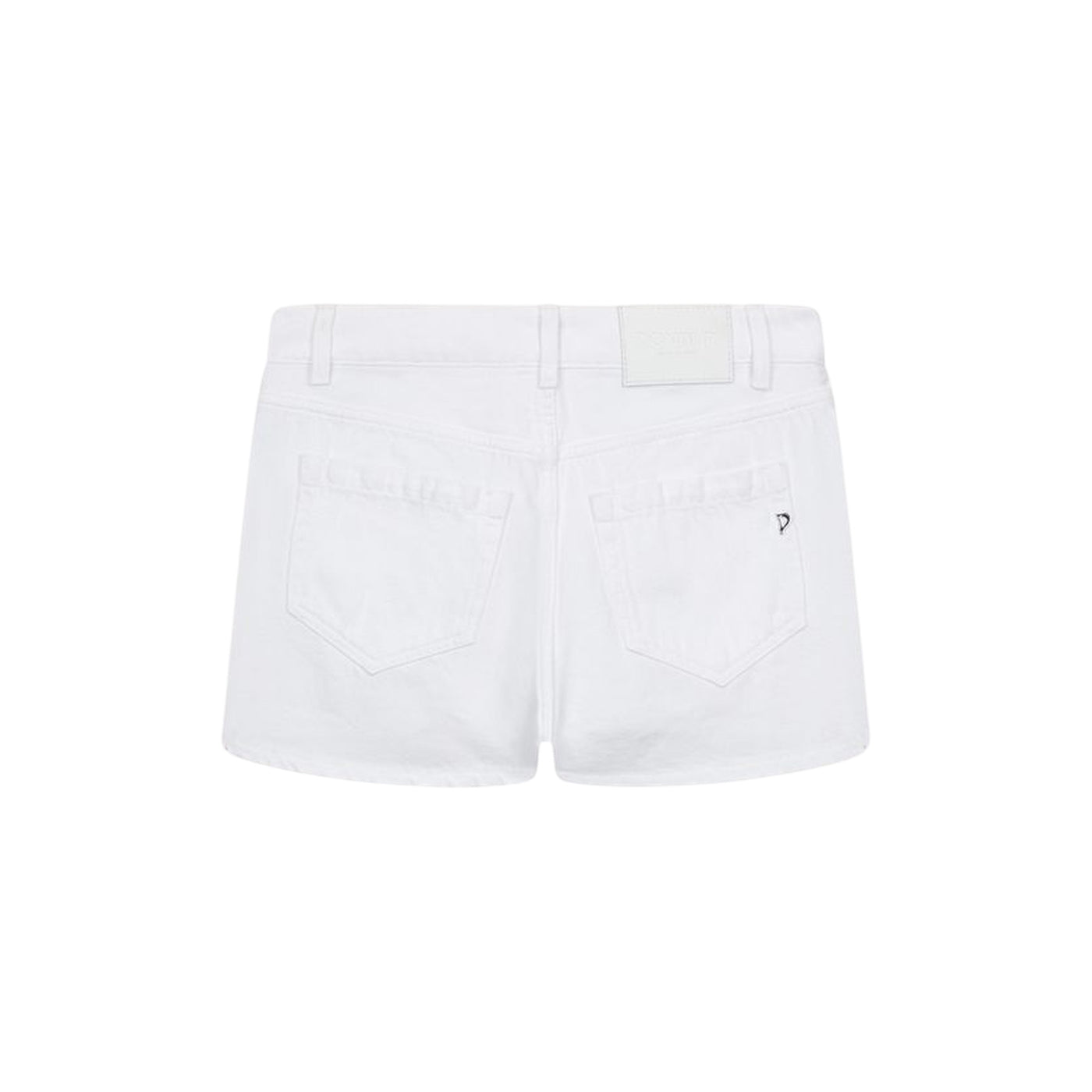 Shorts da Donna in tinta unita bianca retro