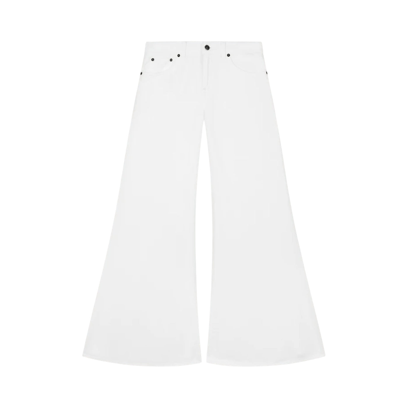 Jeans Donna wide leg bianchi