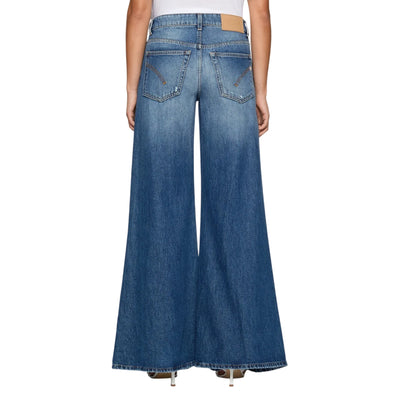 Jeans Marlen da Donna wide leg in denim modella retro