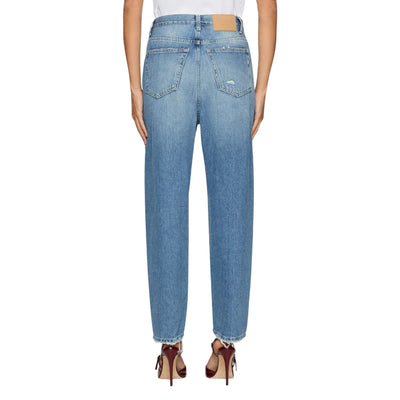 Jeans Donna Bessie loose in denim modella retro