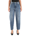 Jeans Donna Bessie, in denim di cotone, con cinque tasche
