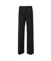Pantalone Donna Nero, con vita media e pinces