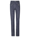 Pantalone Donna con motivo a righe e tasche con patta
