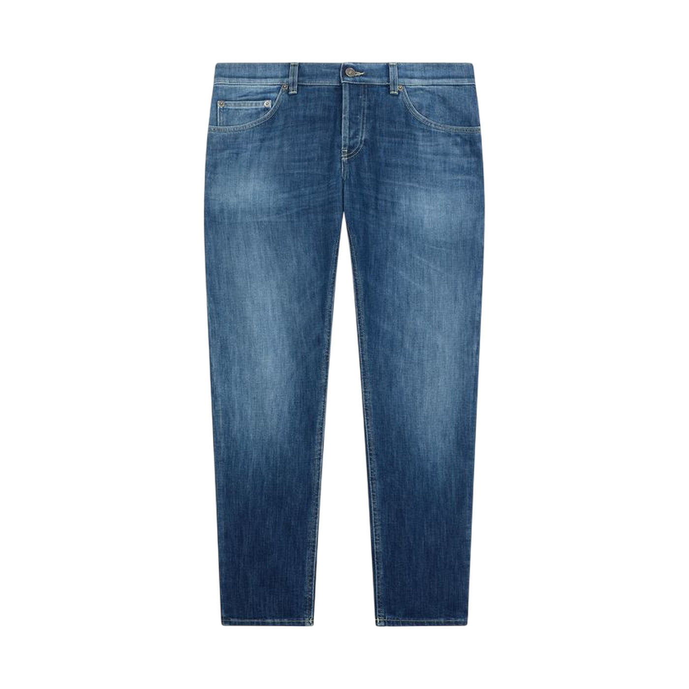 Jeans Uomo Slim Fit In Denim Stretch Blu Scuro