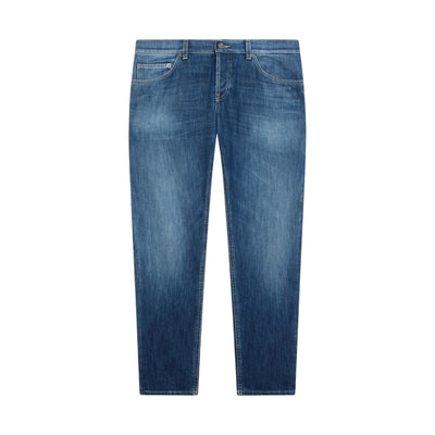 Jeans Uomo Slim Fit In Denim Stretch Blu Scuro