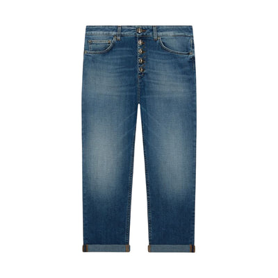 Jeans Donna con bottoni gioiello frontali