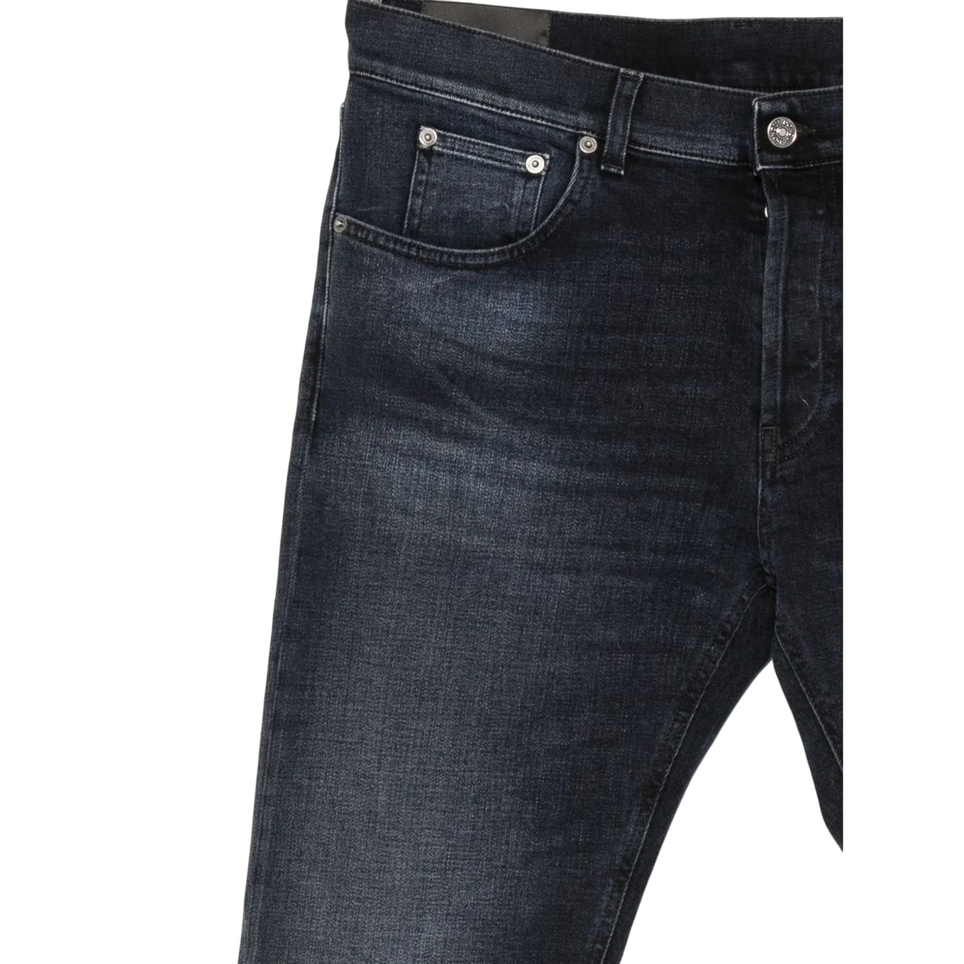 Jeans Uomo cinque tasche, con logo posteriore metallico