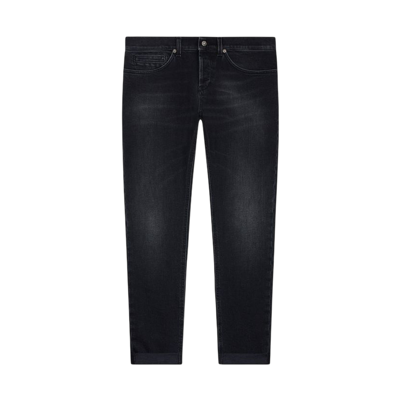 Jeans Uomo a vita bassa in denim nero