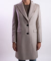 Cappotto Donna Beige con chiusura monopetto