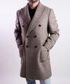 Cappotto Uomo in misto lana marrone