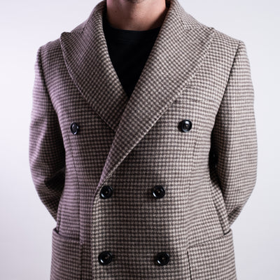 Cappotto Uomo in misto lana marrone