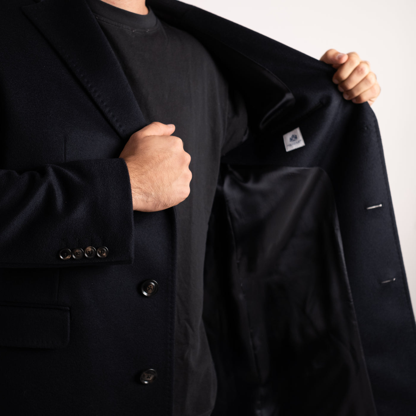 Cappotto Uomo in puro cashmere  navy