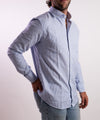 Camicia Uomo a righe celeste/bianco