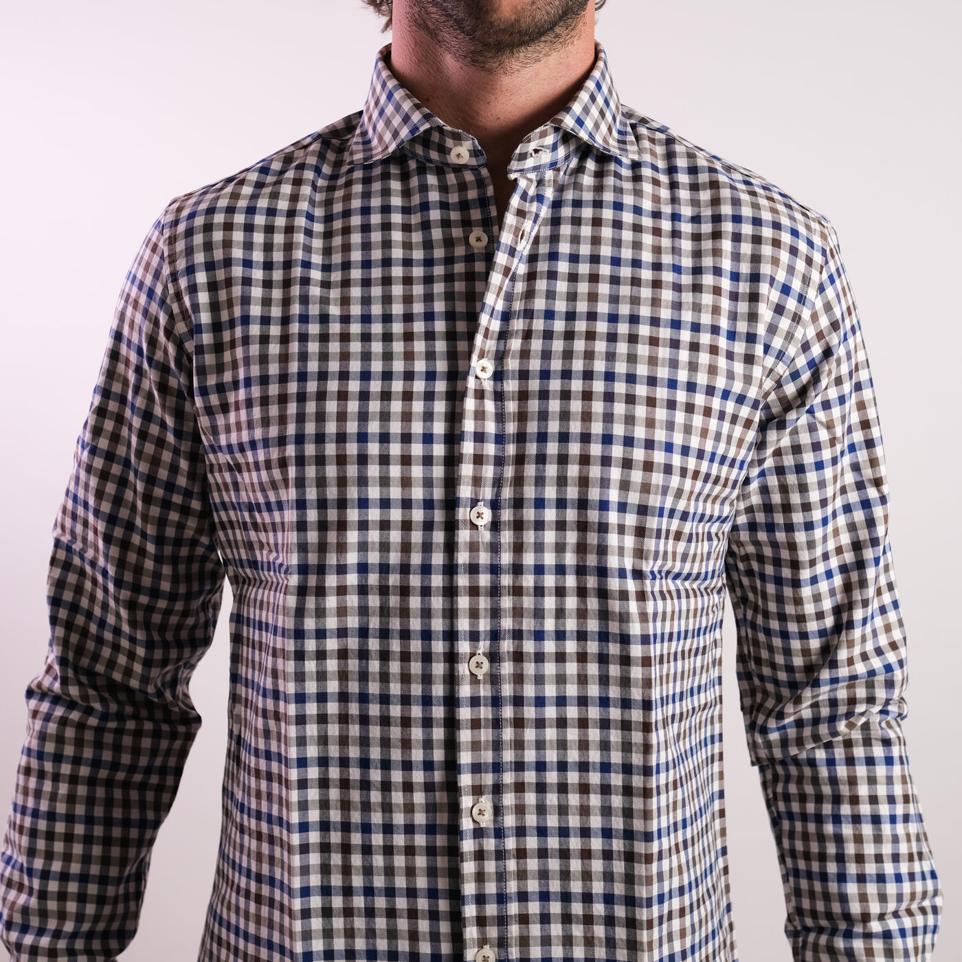 Camicia Uomo a quadri multicolor