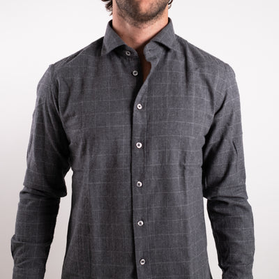 Camicia grigia Uomo a quadri ampi 