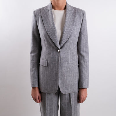 Completo Donna gessato giacca e pantalone: dettaglio giacca