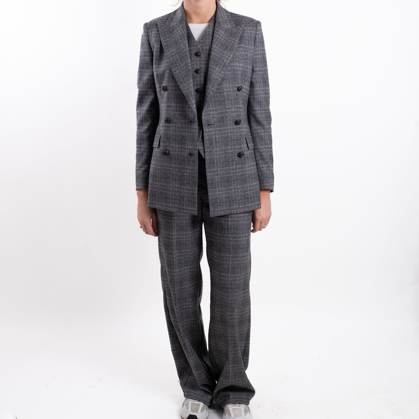 Completo Donna con fantasia a quadri all over