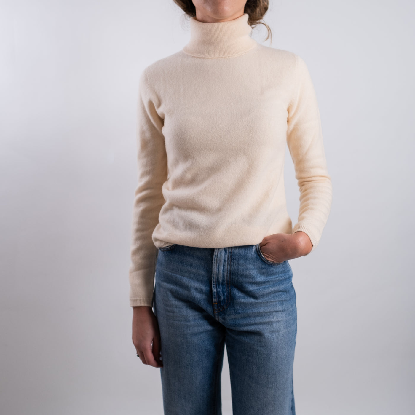 Maglia Donna a collo alto in tinta unita