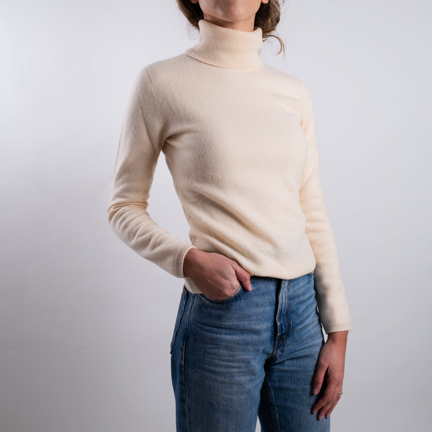 Maglia Donna a collo alto in tinta unita