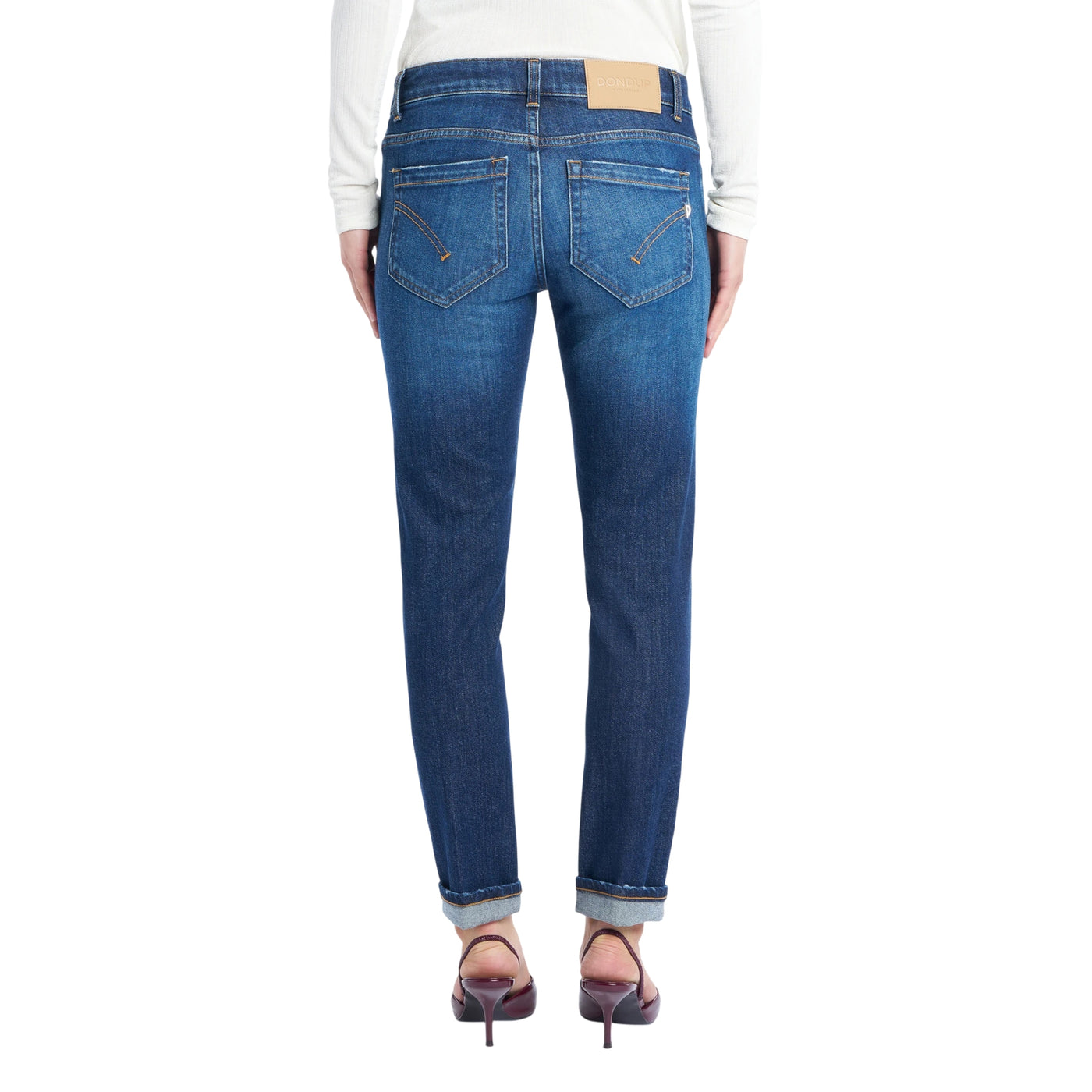 Jeans Donna Monroe, cinque tasche a vita bassa