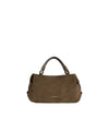 Borsa Donna Lizzie Small, in pelle scamosciata