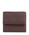 Portafoglio Donna Metallic Soft, Bordeaux in pelle